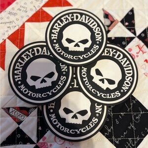 Genuine Harley-Davidson® Willie G Skull Coaster Set (4) 💀